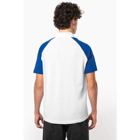 Polo baseball manches courtes