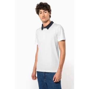 Polo jersey bicolore homme