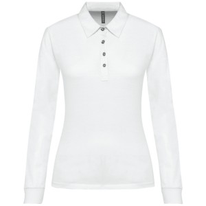 Polo jersey manches longues femme