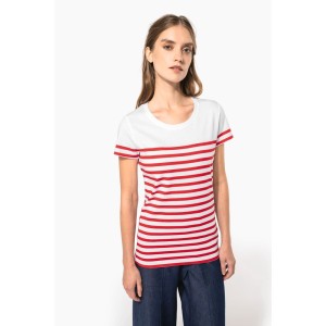 T-shirt marin col rond Bio femme