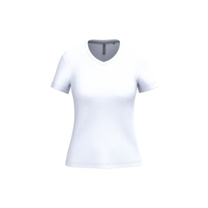 T-shirt col V manches courtes femme