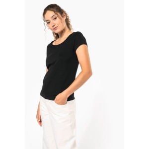 T-shirt col bateau manches courtes femme