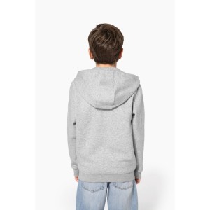 Sweat-shirt recyclé zippé à capuche enfant