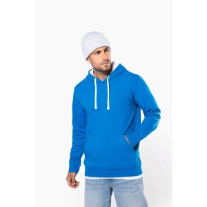 Sweat-shirt capuche contrastée homme