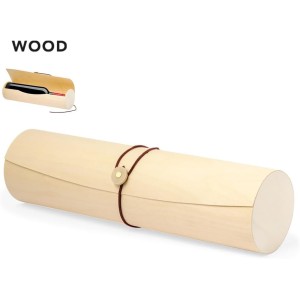 Coffret Vin en Bois Style Parchemin