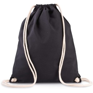 Sac à dos en coton bio avec cordelettes