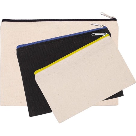 Pochette en coton canvas - grand modèle