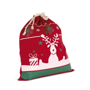 Sac avec cordon motifs de Noël