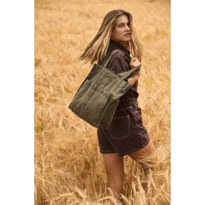 Sac à main à double poche frontale