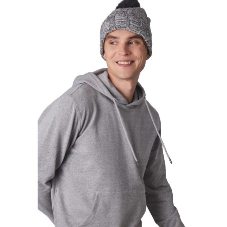 Bonnet à pompon avec revers