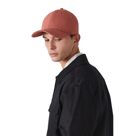 Casquette 6 panneaux en coton recyclé