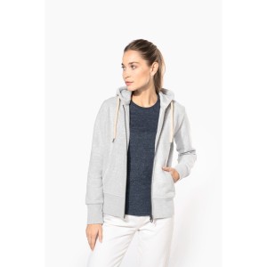 Sweat-shirt vintage zippé à capuche femme