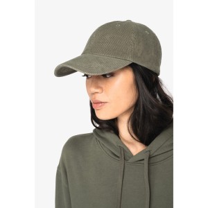 Casquette écoresponsable en velours côtelé 6 panneaux unisexe