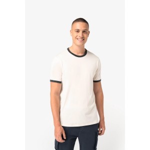 T-shirt ringer écoresponsable à bords contrastés effet délavé homme