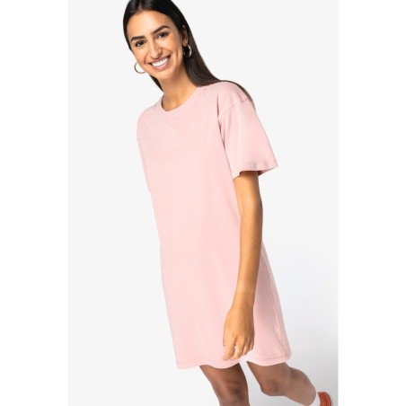 Robe t-shirt écoresponsable délavée femme