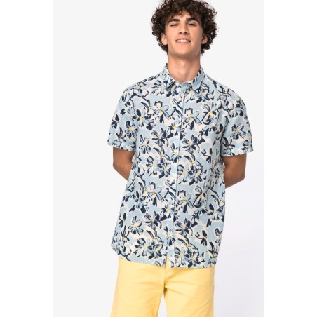 Chemise imprimé végétal homme