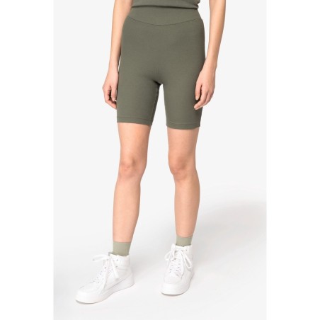 Short écoresponsable côtelé femme