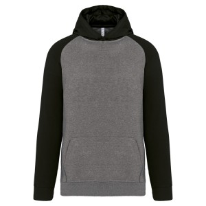 Sweat-shirt capuche bicolore enfant