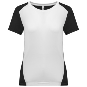 T-shirt de sport écoresponsable bicolore femme