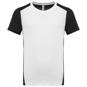 T-shirt de sport écoresponsable bicolore enfant