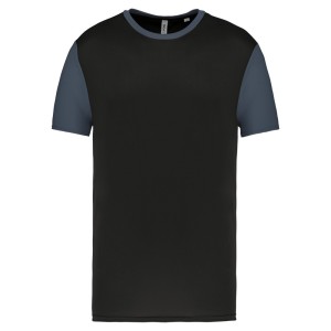 Maillot multisport manches courtes bicolore unisexe