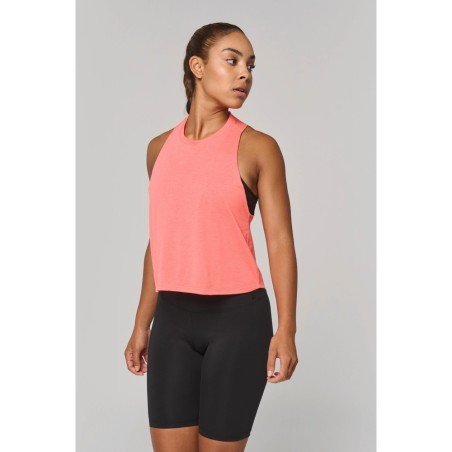 Débardeur crop Triblend femme