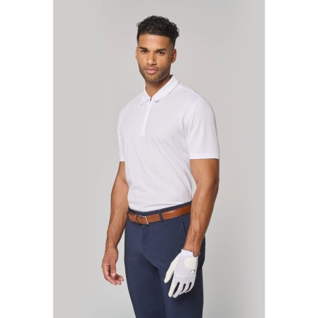 Polo de sport col 1/4 zip homme