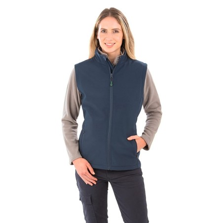 Bodywarmer softshell femme recyclé