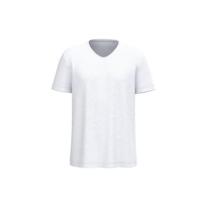 T-shirt écoresponsable col slub à épaules tombantes homme