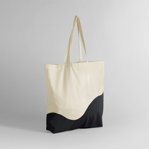 Sac fourre-tout organique à imprimé tourbillon