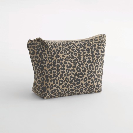 Pochette en toile imprimé léopard