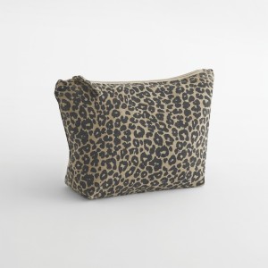Pochette en toile imprimé léopard