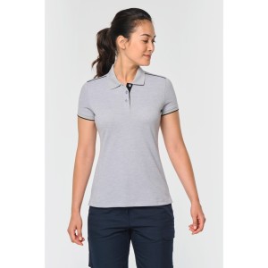 Polo Day To Day contrasté manches courtes femme
