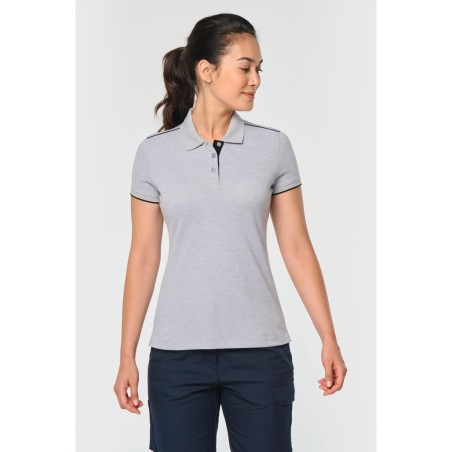 Polo Day To Day contrasté manches courtes femme
