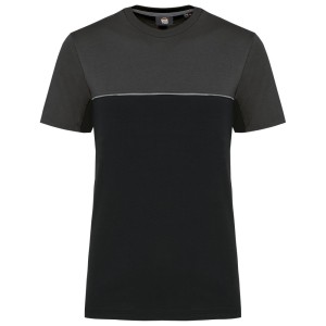 T-shirt bicolore écoresponsable manches courtes unisexe