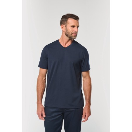 T-shirt écoresponsable col V antibactérien homme