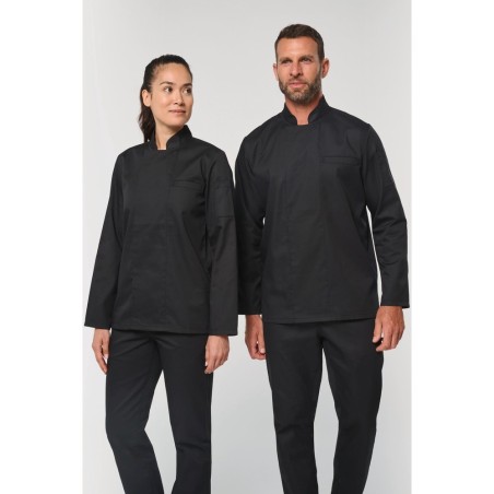 Veste de cuisine écoresponsable manches longues unisexe