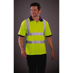 Polo manches courtes haute visibilité