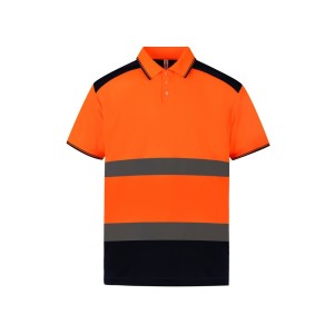 Polo bicolore haute visibilité