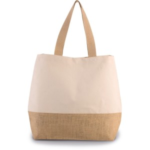 Sac shopping en toiles de coton et jute