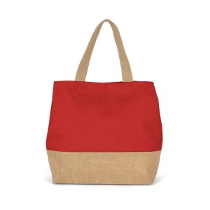Sac shopping en toiles de coton et jute