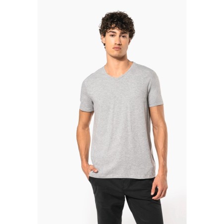 T-shirt manches courtes col V homme