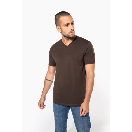 T-shirt col V manches courtes homme