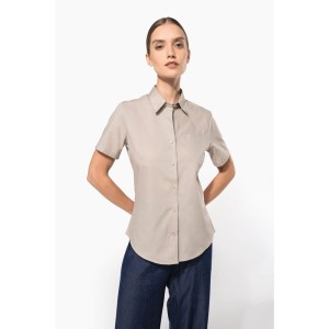 Chemise popeline polycoton manches courtes entretien facile femme