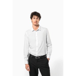 Chemise popeline polycoton sans poche entretien facile homme