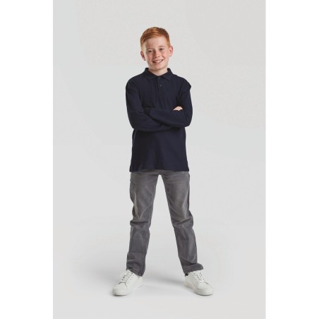 Polo enfant 65/35 manches longues