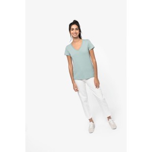 T-shirt écoresponsable col V femme