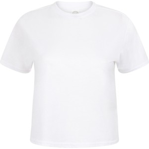 T-shirt court coupe carrée femme