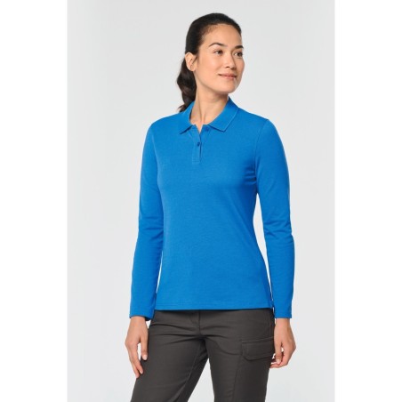 Polo manches longues femme