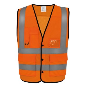 Gilet boutonné haute visibilité Eco Superior